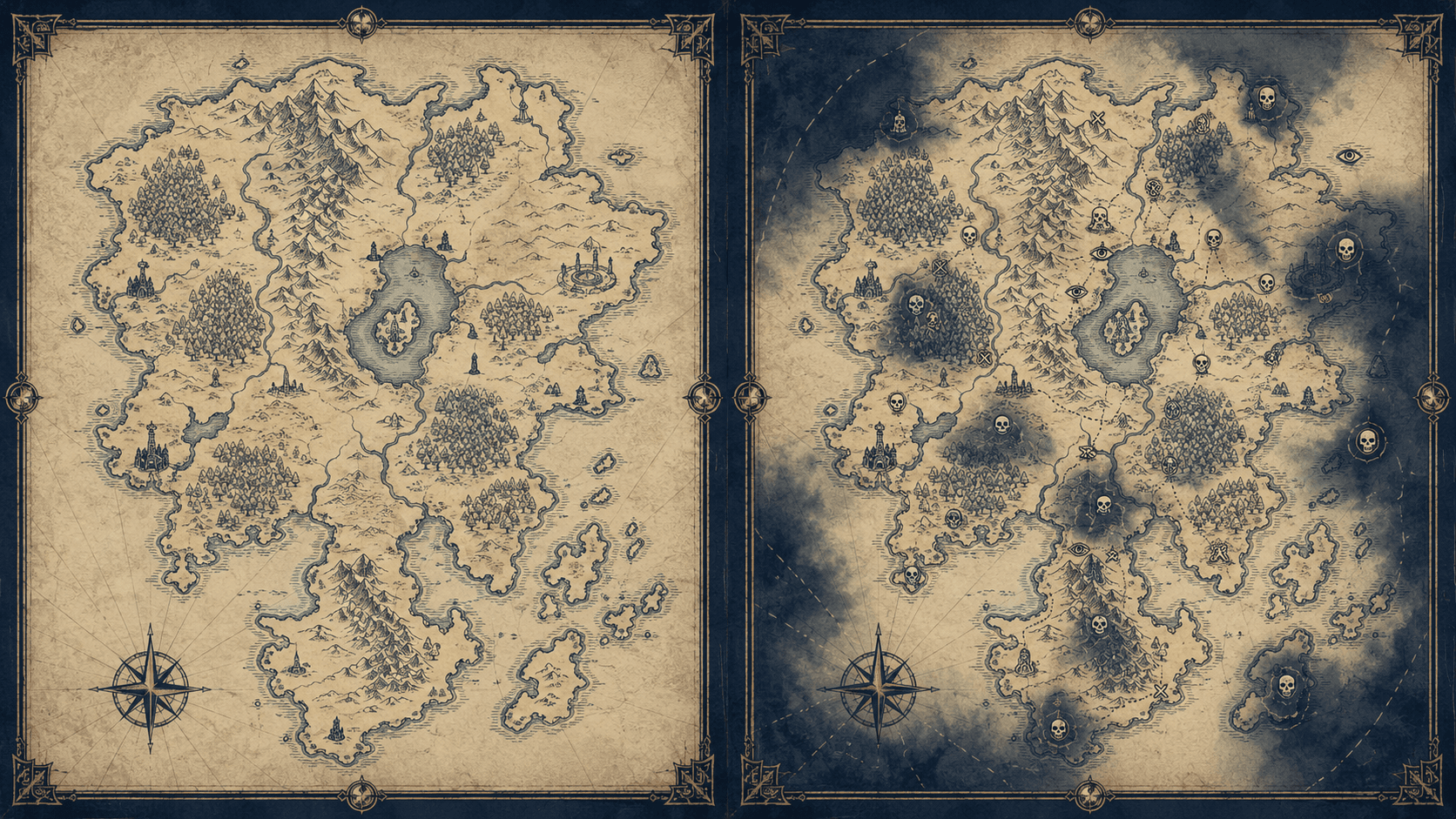 GM / player pair — Layered information