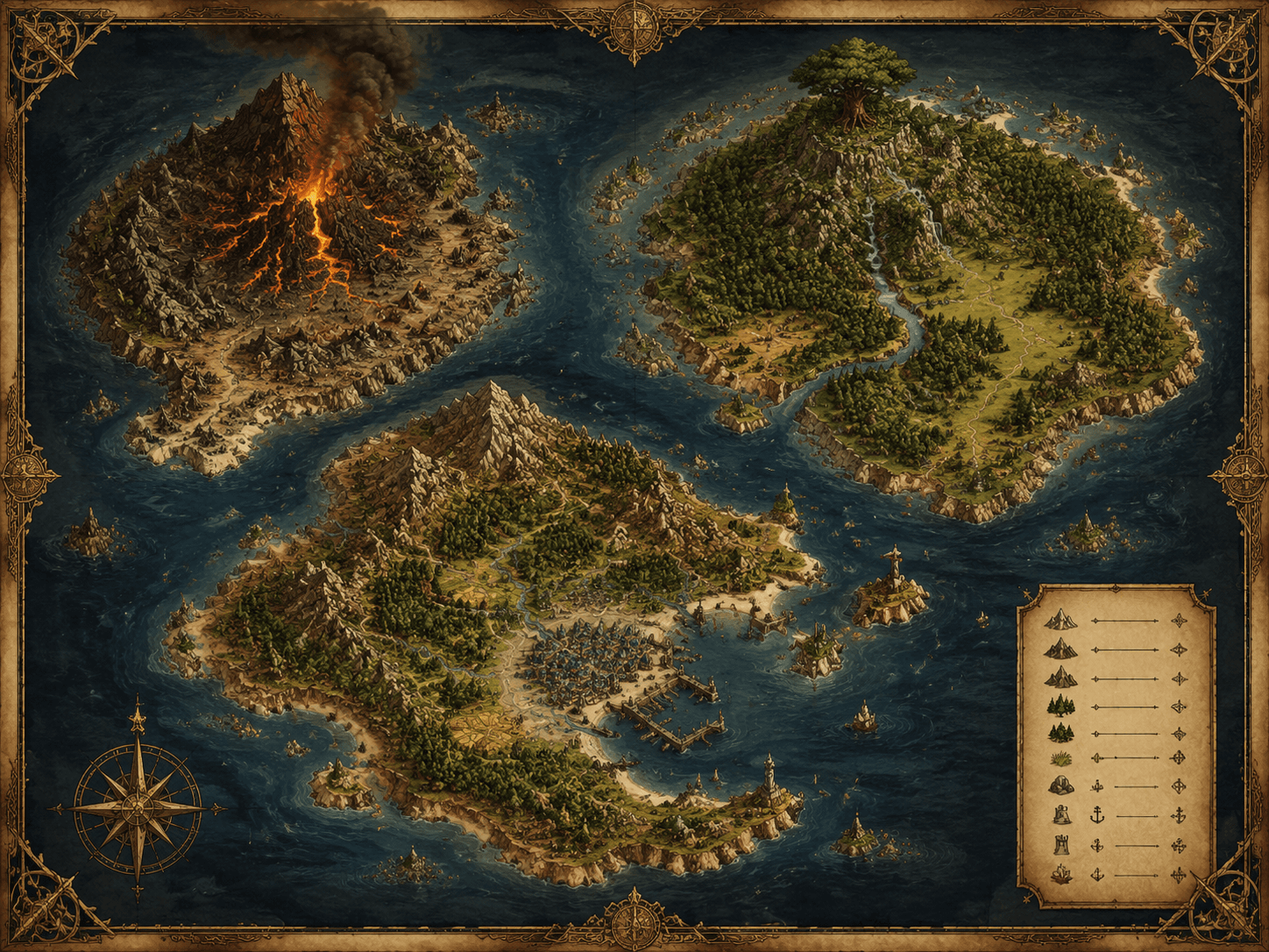 Sample fictional region map preview generated by the studio
